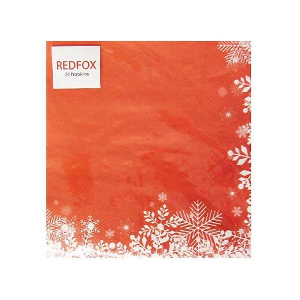 Paper Napkins / Serviettes: Christmas Snowflake Carousel 1