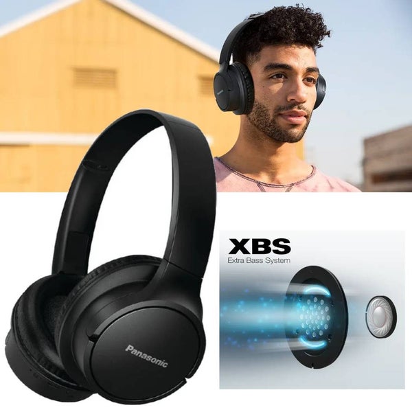 Panasonic RB-HF520BE Over-Ear Wireless Headphones - Black Carousel 2