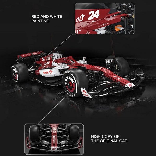 CaDA Block 1/8 Alfa Romeo C42 F1 Car Team Orlen 1868pcs (Lego Technic Style) NEW Carousel 2