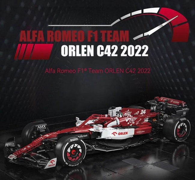 CaDA Block 1/8 Alfa Romeo C42 F1 Car Team Orlen 1868pcs (Lego Technic Style) NEW Carousel 1