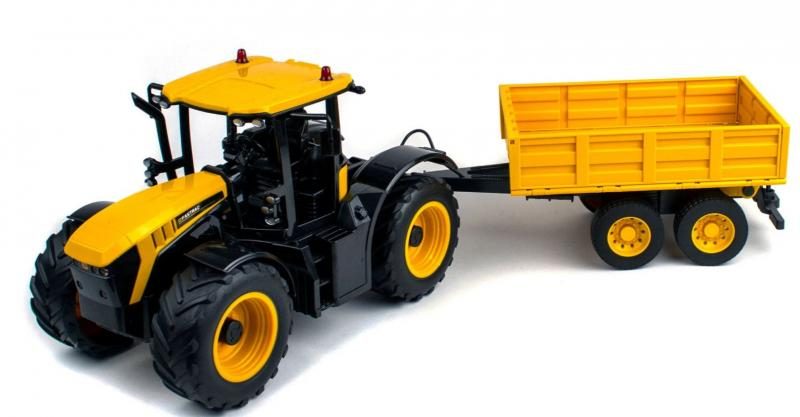 Double Eagle 1/16 JCB Fastrac 4220 R/C Tractor & Trailer Complete **NEW IN BOX** Carousel 1