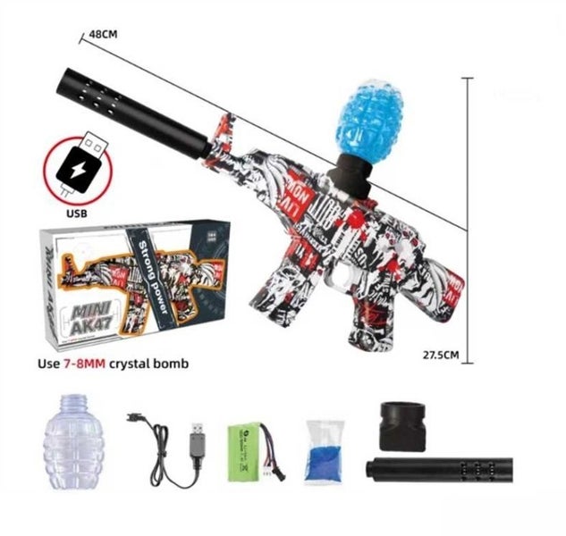 Gel Blaster, MINI AK47, With extra 10,000PCS Gel Ball Carousel 1