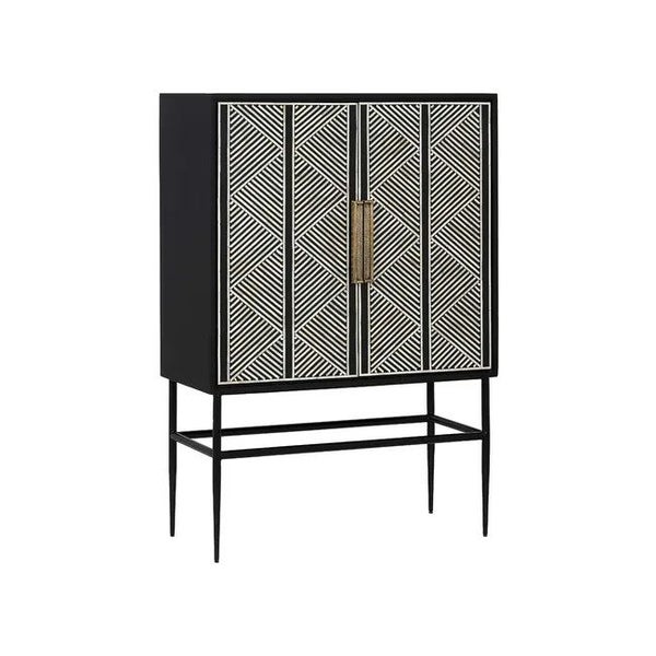 Cochin Black & Bone Inlay Cabinet Carousel 2
