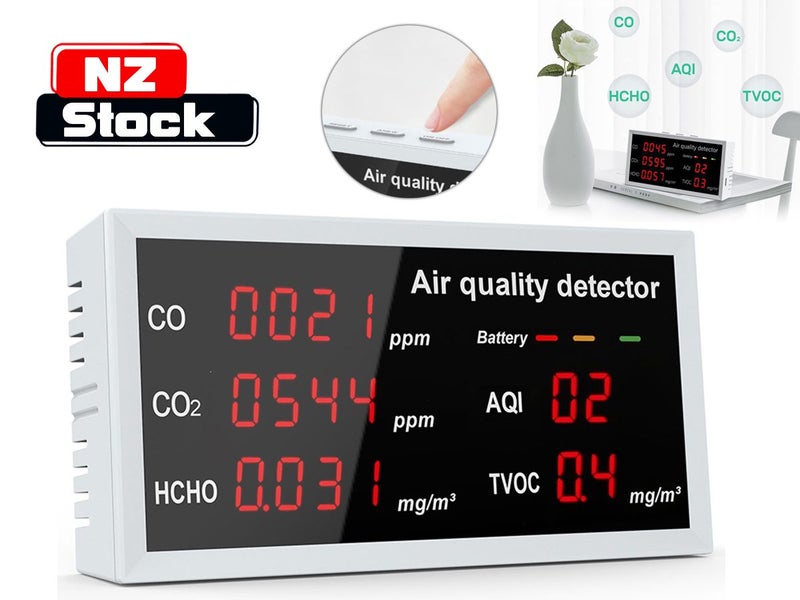 PTN New Air Quality Monitor Indoor Pollution Tester Sale Sale Carousel 1