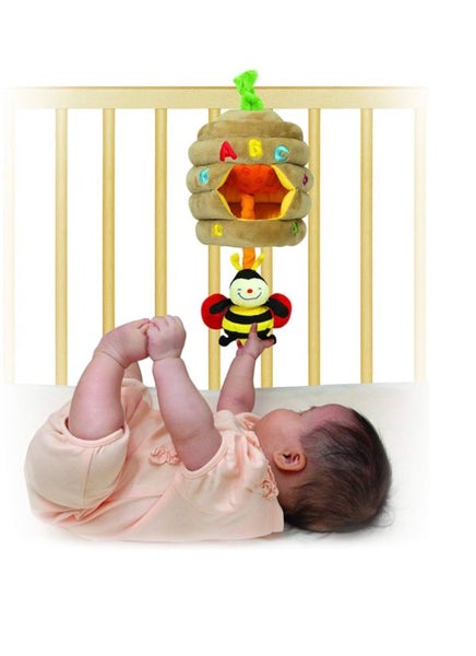 Melissa & Doug Musical Pull Beehive-Crinkling Soft-to-Touch Crib Toy-BRAND NEW Carousel 2