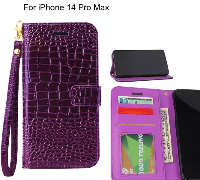iPhone 14 Pro Max case Croco wallet Leather case Carousel 1