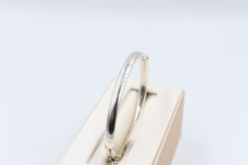 Sterling Silver Heavy Hinge Bangle Carousel 6