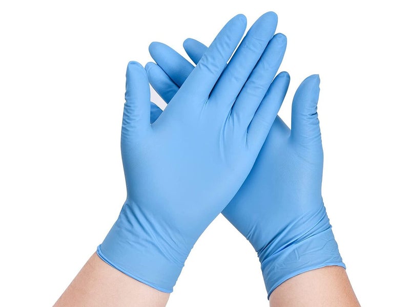 Disposable Nitrile Gloves Medium 100Pcs x2 Carousel 2