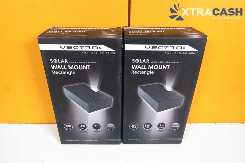 Vectral - Solar Wall Mount Rectangle Light *CLEARANCE* Carousel 1