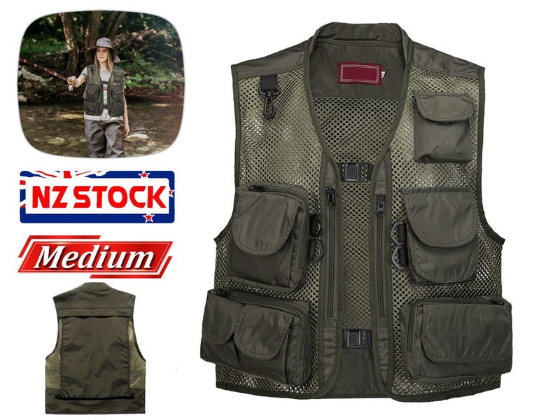Outdoor Nylon Fishing Vest Medium : BidBud