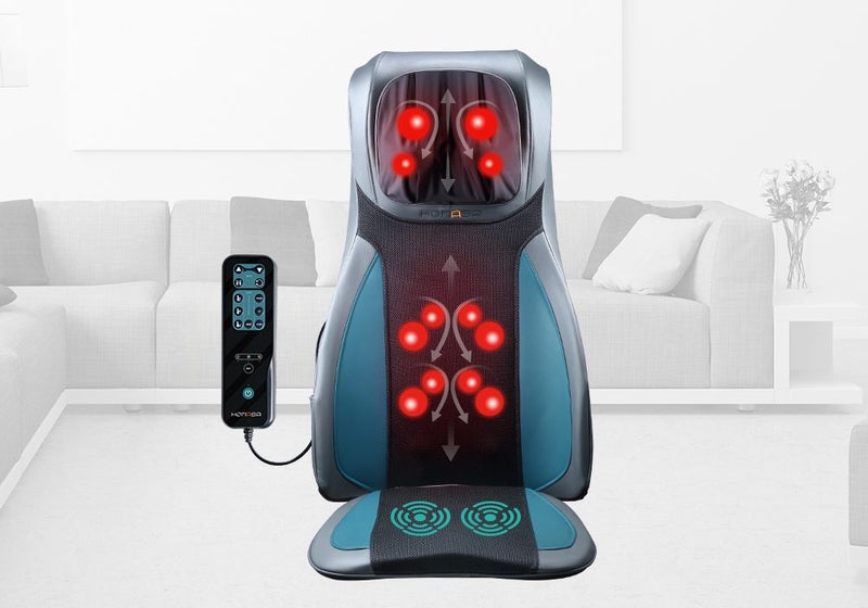Massage Chair Seat Neck Back Shiatsu Massager Full Body Carousel 1