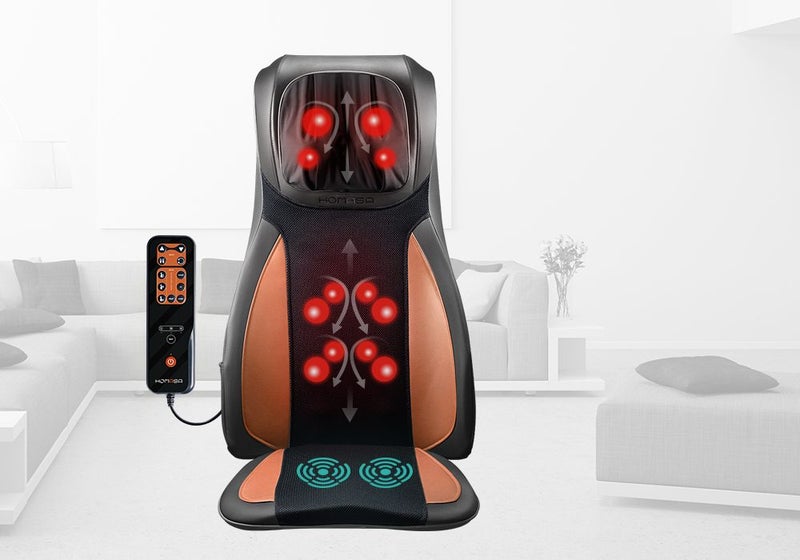 Relaxing Heated Massager Back Seat Cushion Carousel 1