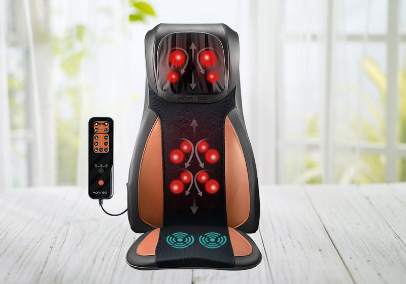 Relaxing Heated Massager Back Seat Cushion Carousel 2