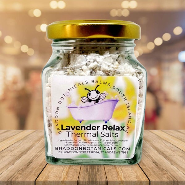 Lavender Relax Bath, Shower and Foot Salts - Braddon Botanicals Carousel 1