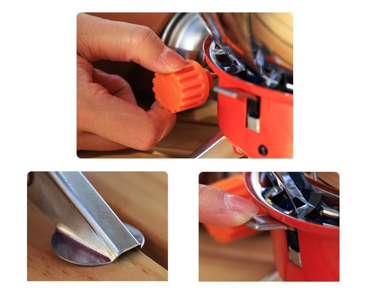 Camp Stove Burner Lightweight Windproof Lotus Stove for Climbing Picnics BBQ Carousel 2