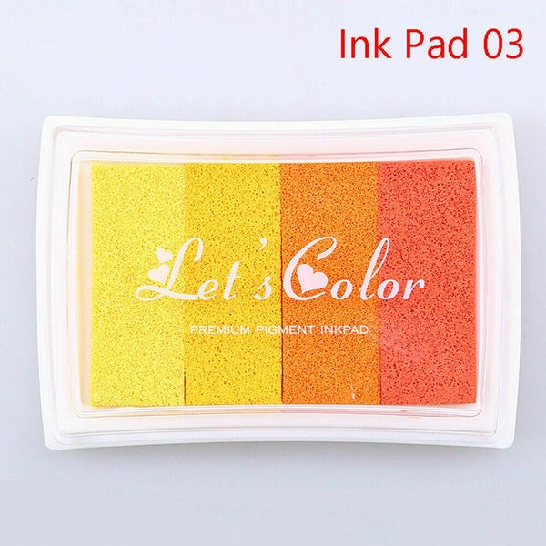 NEW Multi Colours Large Rubber Stamps Craft Pigment Ink Pad Carousel 1