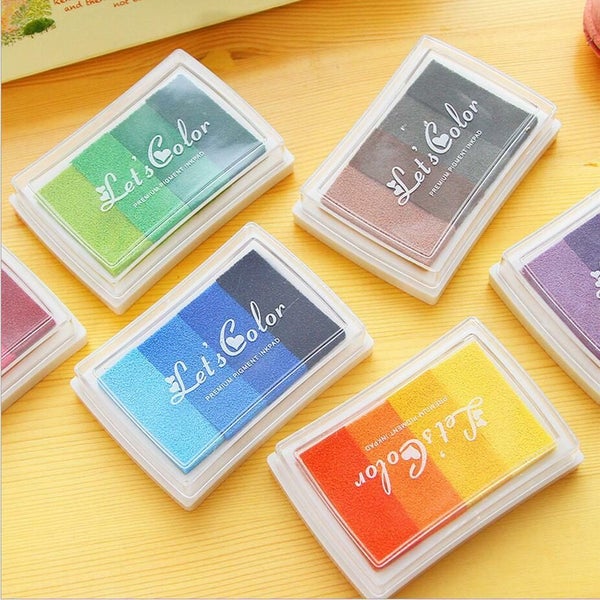 NEW Multi Colours Large Rubber Stamps Craft Pigment Ink Pad Carousel 2