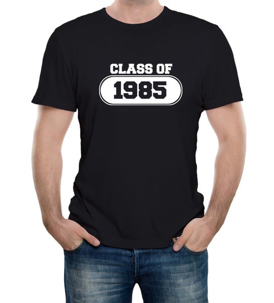 Reality Glitch Class of 1985 College School Graduation Mens T-Shirt Carousel 1