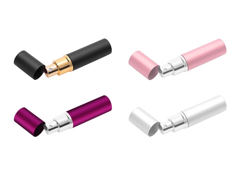 4 X 12ML Perfume Atomiser Bottles Perfume Dispensers Pink Silver Black Purple Carousel 2