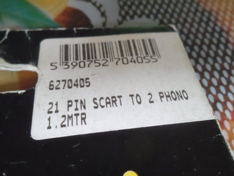 Shop Electric - 21 Pin Scart to 2 phono 1.2 mtr Carousel 2