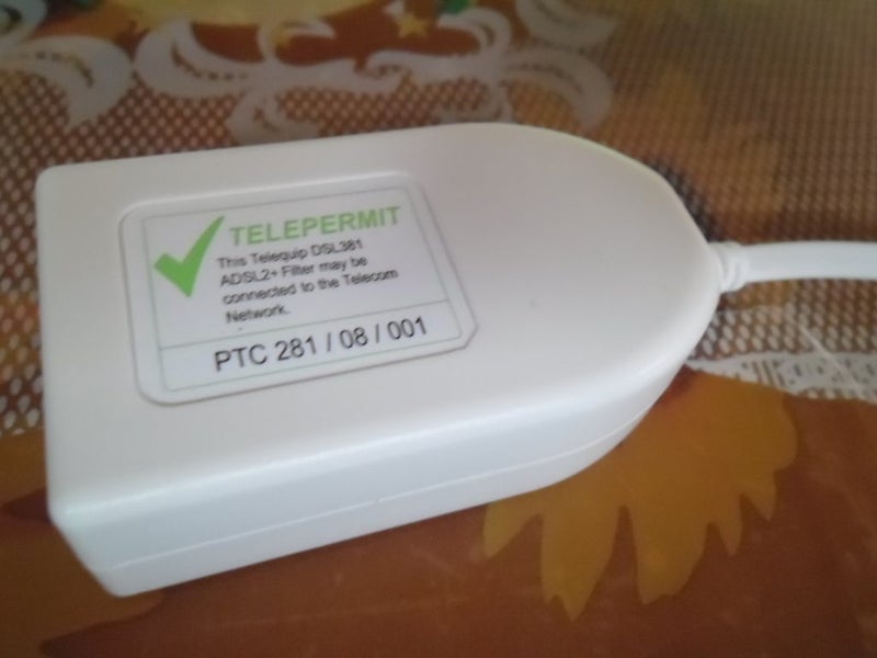White Telephone Extension Adaptor Carousel 2