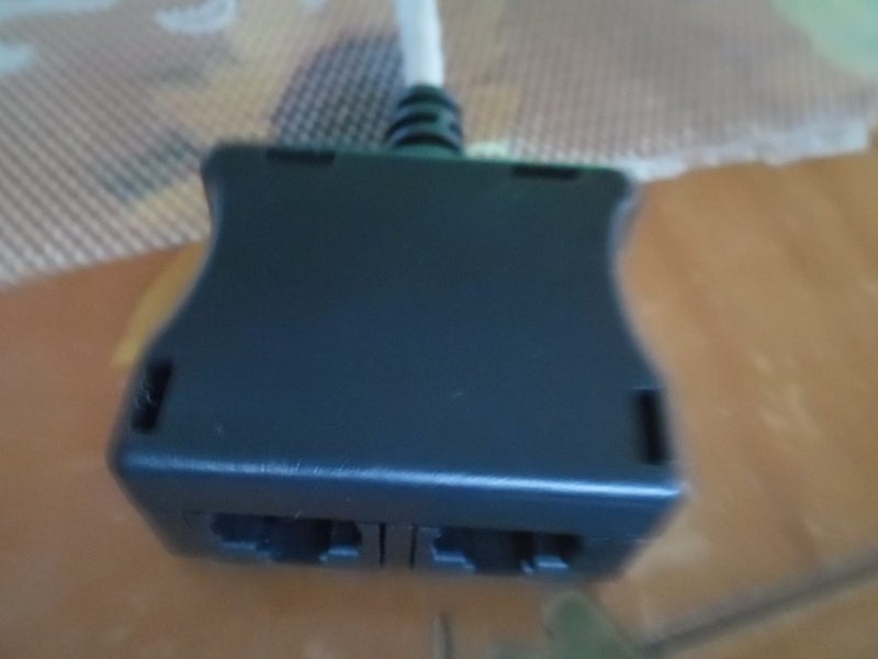 Black/White Telephone Extension Adaptor Carousel 4