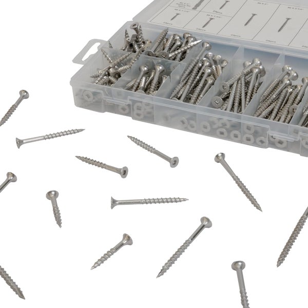 Screw Stainless Square Drive Robertson Kit Carousel 1