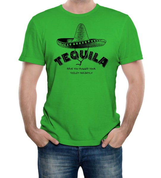 Reality Glitch Tequila Have You Hugged Your Toilet Recently? Mens T-Shirt Carousel 1