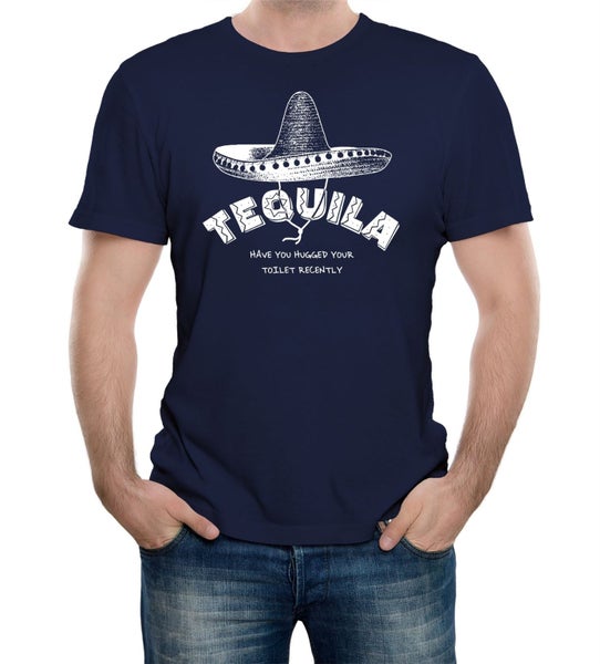 Reality Glitch Tequila Have You Hugged Your Toilet Recently? Mens T-Shirt Carousel 2