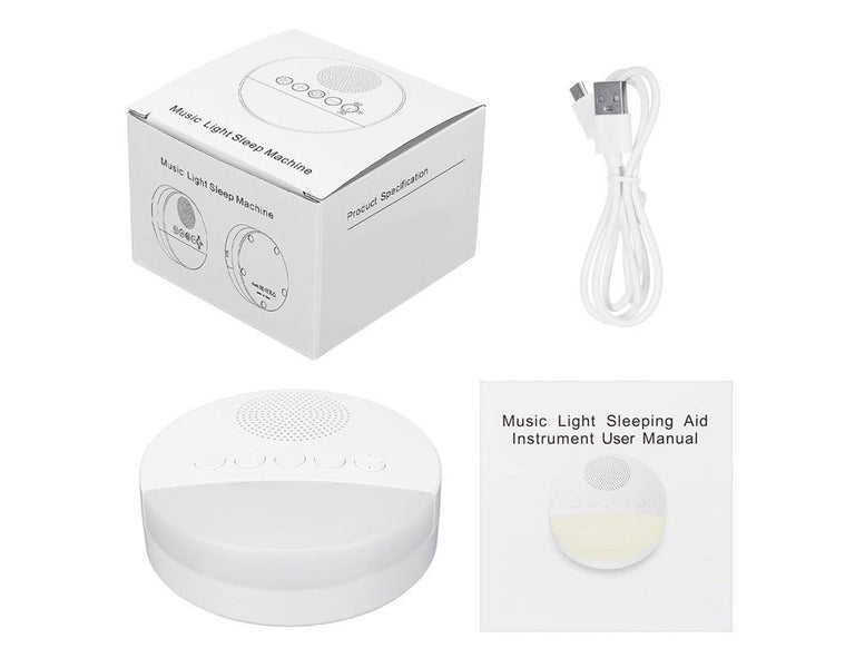 White Noise Machine with Night Light | Rechargeable White Noise Machine - NEW Carousel 4