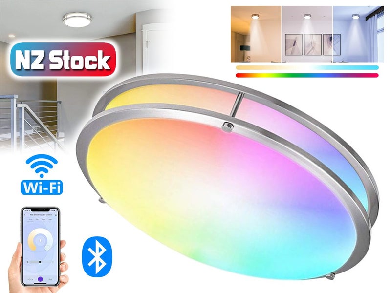 Flush Mount Ceiling Lights RGB WiFi Carousel 1