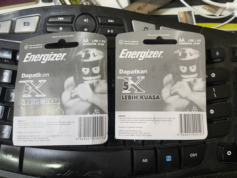 Energizer AA 5x Lebih kuasa Max Power Batteries -pack of 2 pcs Carousel 2