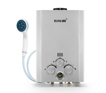 MAXKON 520L/Hr Portable Outdoor Gas Hot Water Heater Shower Camping LPG Instant Carousel 1