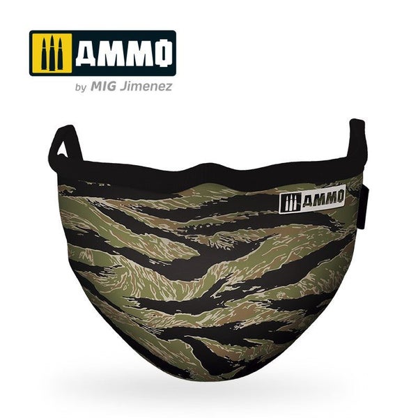 AMMO by Mig Jimenez A.MIG-8069 Tiger Camo Ammo Face Mask Carousel 1