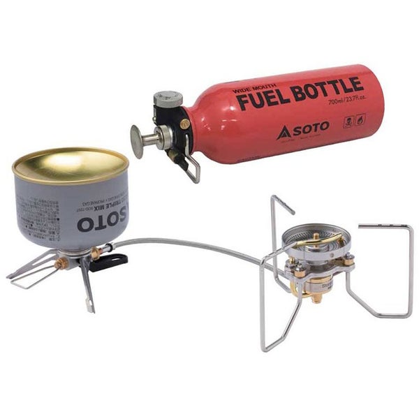 SOTO StormBreaker Multifuel Stove Combo with Fuel Bottle Carousel 1