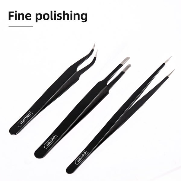 Deli Tweezers Stainless Steel Professional Maintenance Tool Sharp Carousel 6