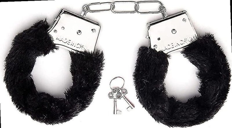 Black fluffy handcuffs (with key!) - great for a Hen's night! Carousel 1
