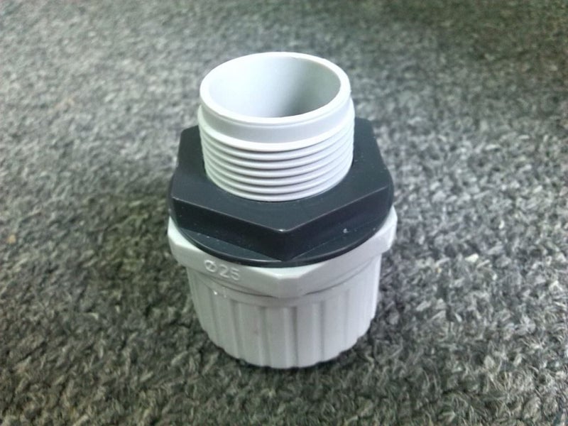 UPVC Conduit Corrugated Adapter/Gland 25mm Carousel 1