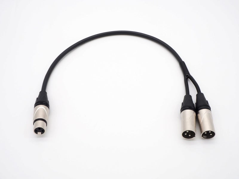 300mm XLR Splitter Cable 3-Pin XLR Female To Dual 3-Pin XLR Male (CB-69) Carousel 1