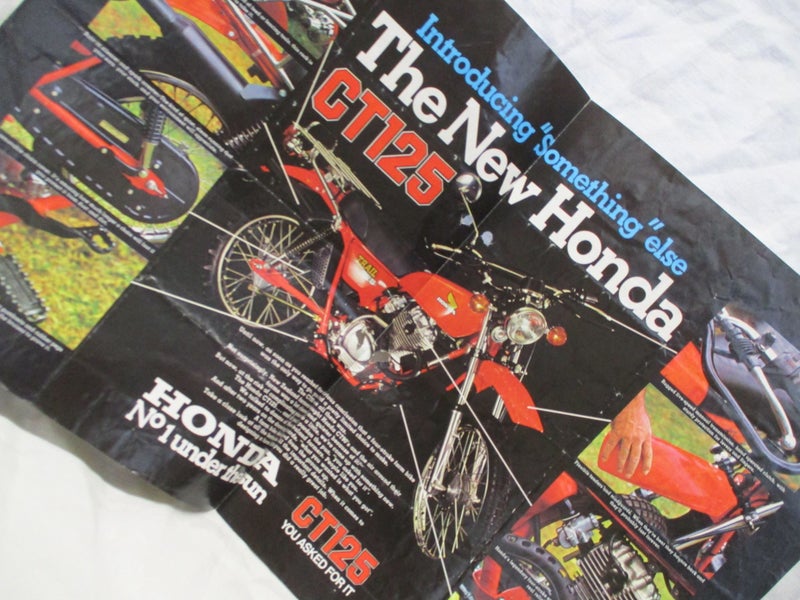 Old Advertising HONDA CT125 Trailer Motor Bike - Pamplet Carousel 2