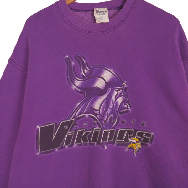 Vintage 90s Pro Player NFL Minnesota Vikings Sweatshirt XL Carousel 2