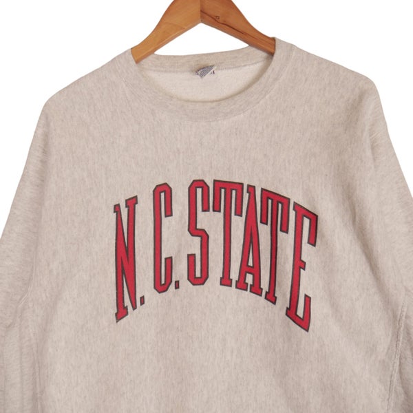 Vintage 90s USA Collegiate NC State Sweatshirt Large Carousel 2