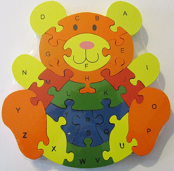 Bear 123 and ABC double sided 26 piece wooden jigsaw Carousel 2