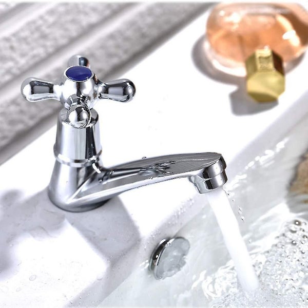 Modern Single Cold Faucet Bathroom Sink Accessories Chrome Finish Carousel 3
