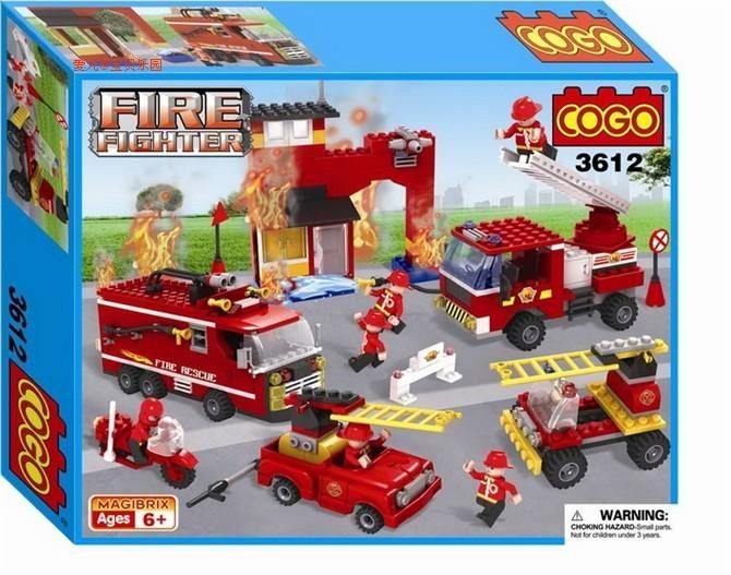 Fire Fighter Building Blocks 3612 Lego Compat Carousel 1
