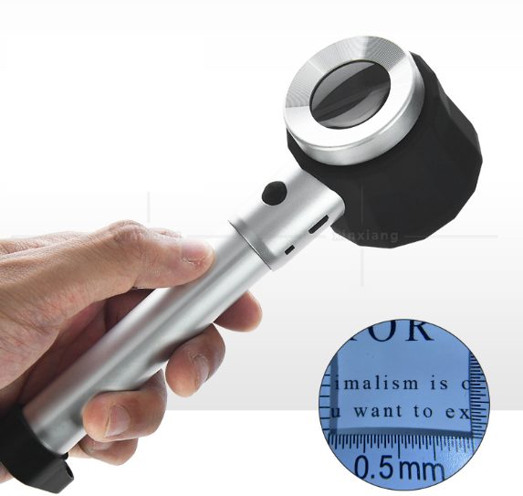 30x aluminum alloy handheld Magnifying Glass with scale 6 LED lights Carousel 2