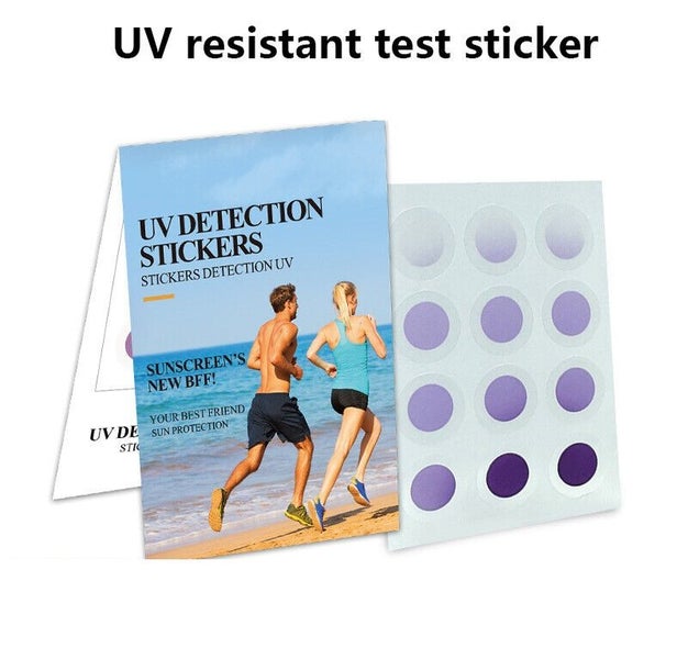 12pcs Stickers For Sunscreen UV Detecting Patch Ultraviolet Intensity Detection Carousel 1