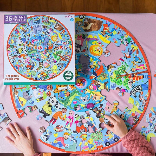 EeBoo 36pc Giant Puzzle Good Deeds Rd Carousel 3