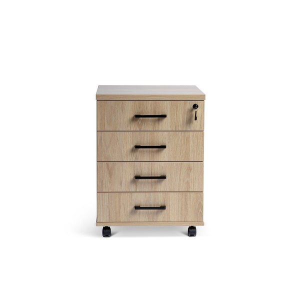 Oki Locking 4 Drawer Mobile Storage Cabinet Carousel 1