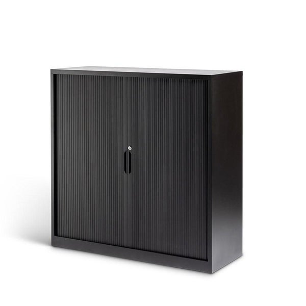 Milano 900mm x 1200mm Storage Tambour - Black Carousel 1